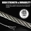 VIVBOO Metal Wire 1/8 inch Carbon Steel Galvanized Cable 50FT
