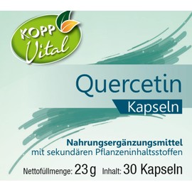 KOPP Vital® Quercetin | 30 Kapseln | 23 g | ein Flavonoid und sekundärer Pflanzenstoff | Nahrungsergänzungsmittel