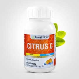 CITRUS C - Suplemento Natural con Vitamina C, Zinc y Propoleo y Vitaminas B  Apoyo Antioxidante, Energetico y de Bienestar General. 60 Tabletas....   