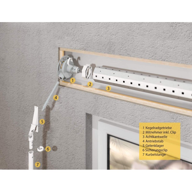 Schellenberg 11122 Joint Bearing Plate Crank-Operated shutters, Dimensions 23 x