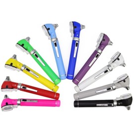 AAProTools Pack of 10 Otoscope - Ear Scope with Light, Ear Infection Detector, Pocket Size, in 10+ Colors! (Mix Color)