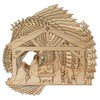 10x Wooden Nativity Manger Scene Craft Shape 3mm Ply Stable