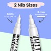 Chalkola Chalk Pens for Blackboard, Washable, White, 6 Chalk Markers,