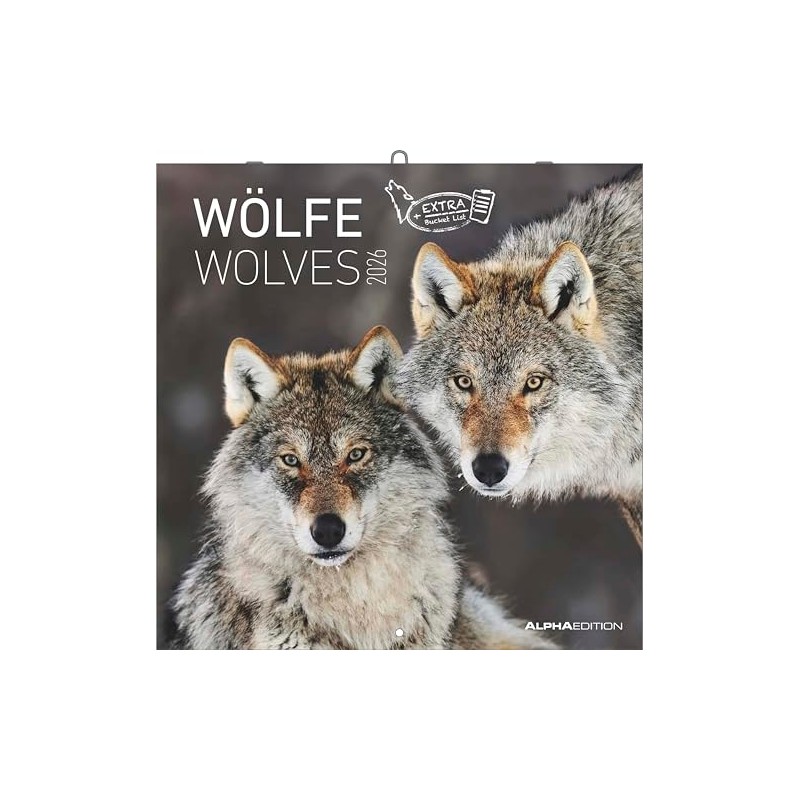 Alpha Edition - Wolves Calendar 2026 - Wall Calendar &