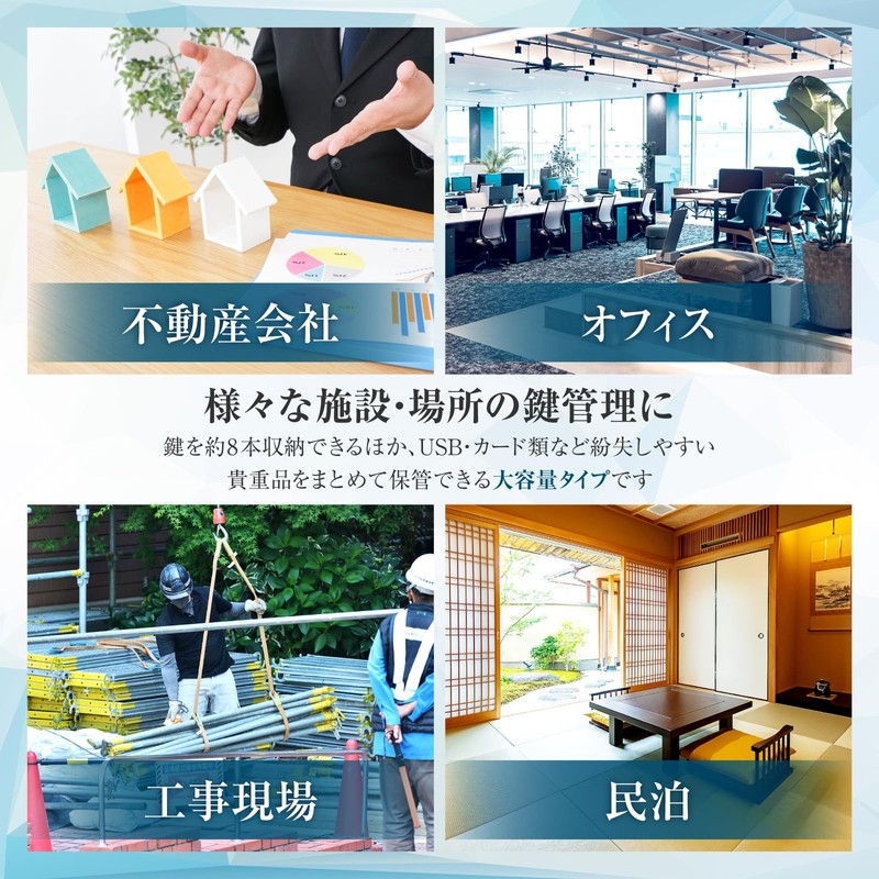 Key Box 4 Digit Dial Padlock Office Factory Security (Wire,