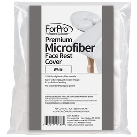 ForPro Premium Microfiber Face Rest Cover White