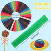 Kinmsito Pack of 1500 Wax Craft Sticks for Children, 13