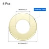 uxcell 4pcs Wall Split Flange 130mm / 5.1" OD Escutcheon