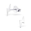 Bungsa Lightning Stud Earrings .925 Silver (Earrings Real Jewellery Studs