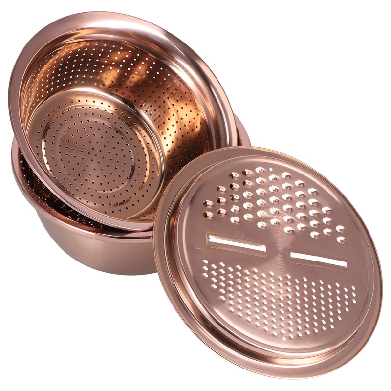 Multipurpose Water Basin Drain Basket with Vegetable Cutter Grater Stainless