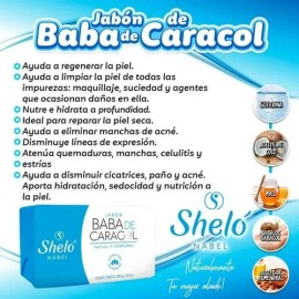 6 Jabones Baba De Caracol Sheló Nabel Rejuvenecedor 100g