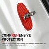 Dogary 4 PCS Car Door Lock Latche Covers, Carbon Fiber