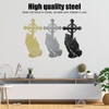 3PCS/Set Peaceful Praying Hands Wall Decor with Religious Cross Garden