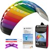 HQ Kites 2.2m Symphony Beach III Rainbow R2F, Multi-coloured, 73.66