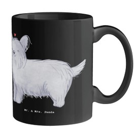 Mr. & Mrs. Panda Tasse Skye Terrier Liebe - Geschenk, bedingungslose Liebe, Teebecher, Hund, Cappuccino Tassen, treuer Begleiter, Hunderasse, klein