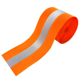 MARARDI Reflective Tape for Sewing - Reflective Tape [5 m x 50 mm] [Fluorescent Orange] 100% Polyester - Reflective Tape High Visibility - Reflectivity ≥300