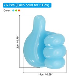 PATIKIL Cord Holders, 6 Pcs Cable Clips for Nightstand Wire Organizer for Desk Wall Car Office Management Charger Computer Housewarming Gifts, Blue, Green, Orange