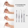 Beaditive Professional Precision Stainless Steel Tweezers Set - Craft Tweezers