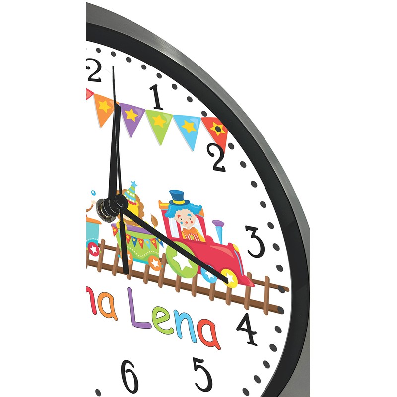 CreaDesign, WU-10-1088 Analogue Children's Room Radio-Controlled Clock with Customisable Name,