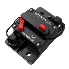 KONTONTY 12v-36v Auto Reset Circuit Breaker for Marine Boat Truck Rv Power Fuse Inverter (30a)