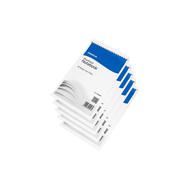 [Pack of 5] Initiative Shorthand Notebook 160 Pages 203x127mm (8"