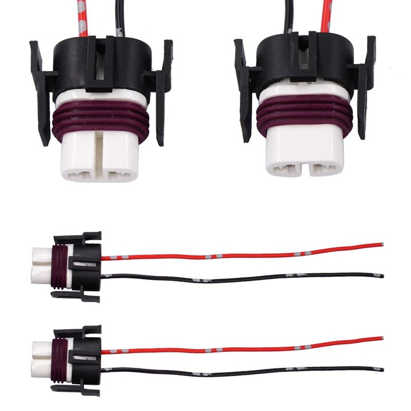 YUNPINGCAR H11 High Temperature Ceramic Headlight Plug Connector Wiring Harness