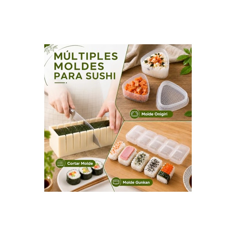 Kit para Hacer Sushi 18 en 1, Ideal para Principiantes
