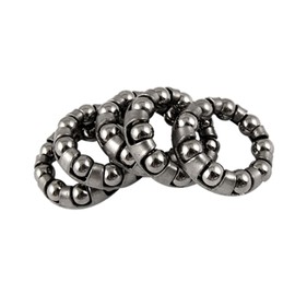 BULLSPANN 5pcs Rear Wheel 9 Ball Bearing Replacement Bicycle Silver Tone