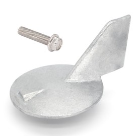 QuickMarine 6K1-45371-01 Boat Motor Trim Tab Anode with Bolt for Yamaha 150 200 HP Outboard Models replaces 6K1-45371-02 GLM 12843 Marine Engine