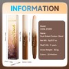 IATMOMOD Dual-Ended Highlight Contour Stick Highlighter Makeup Concealer, Waterproof, Long-Lasting,