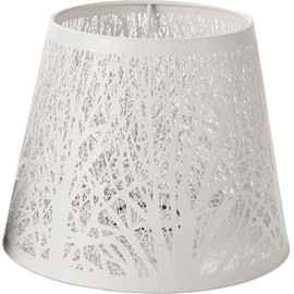 TOVINANNA Woods Lampshade Lamp Body Table Chandelier Lampshade Hollow-out Tree Shadow Light Shade Table Lamp Tree Shadow Lampshade Modern Lamp Shade White E27 Metal Drum Lights Clip-on