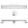 SaniteModar Linear Shower Drain 32 inch Tiled Insert 2 in