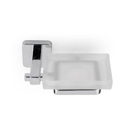 Croydex Camberwell Flexi-Fix Soap Dish, Screw or Glue