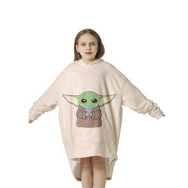 SEWALL Kids Wearable Blanket Hoodies Flannel Sweatshirt Warm Super Soft Blanket Hoodies Portable Pullover Hooded Blanket 3'7"-4'3"