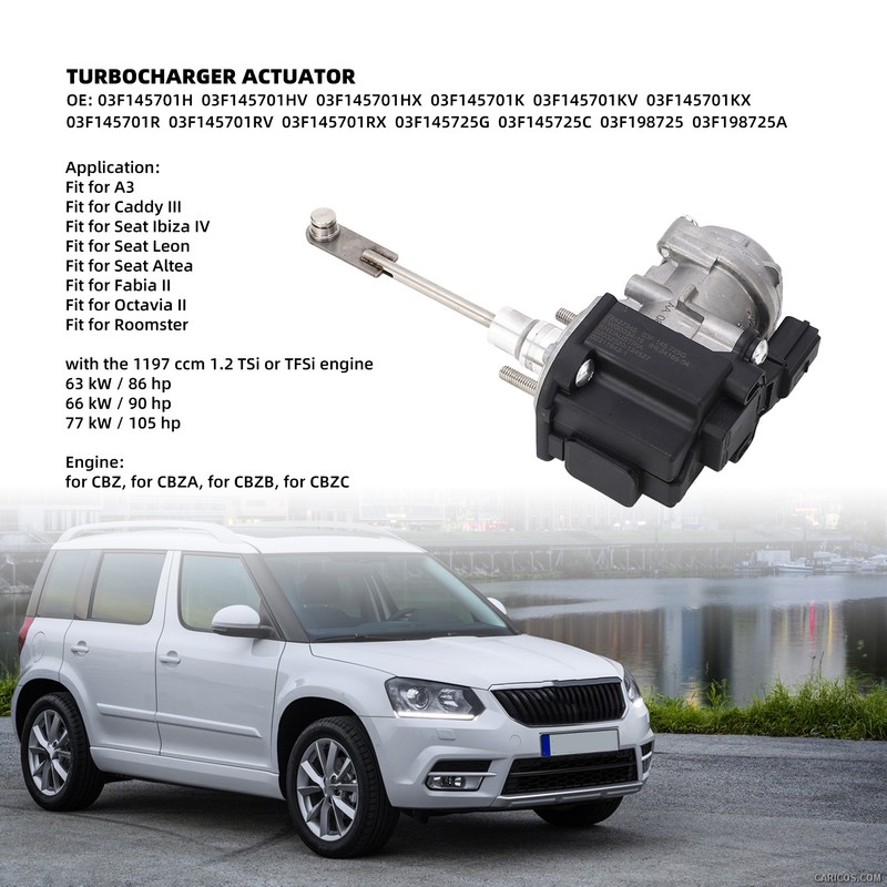 Turbocharger Actuator 03F145701HX High Power Compact Structure Replacement For Seat