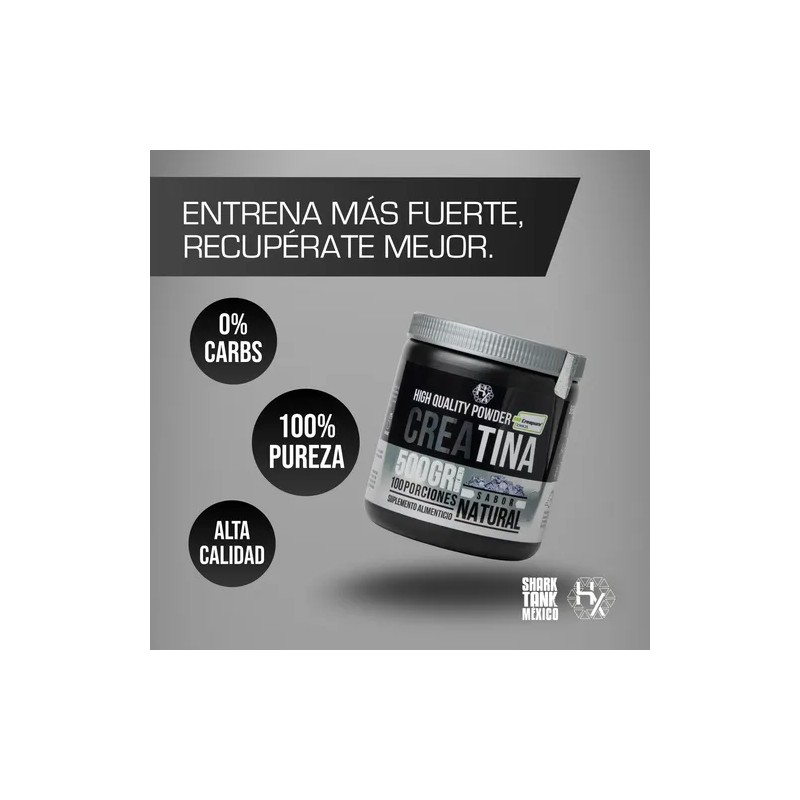 Holix Lab Creatina Monohidratada 500g Creapure Creatine Monohydrate, 100 Servings