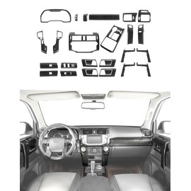 DSWSQ for 4Runner 2010-2019 Carbon Fiber Black Whole Set Interior Panel Cover Trim Kit, Center Console Gear Shift Dashboard Panel Cover Trim for Toyota 4runner Interior Accessories