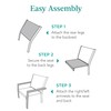 Best Choice Products Set of 2 Stackable Outdoor Textilene Chairs,