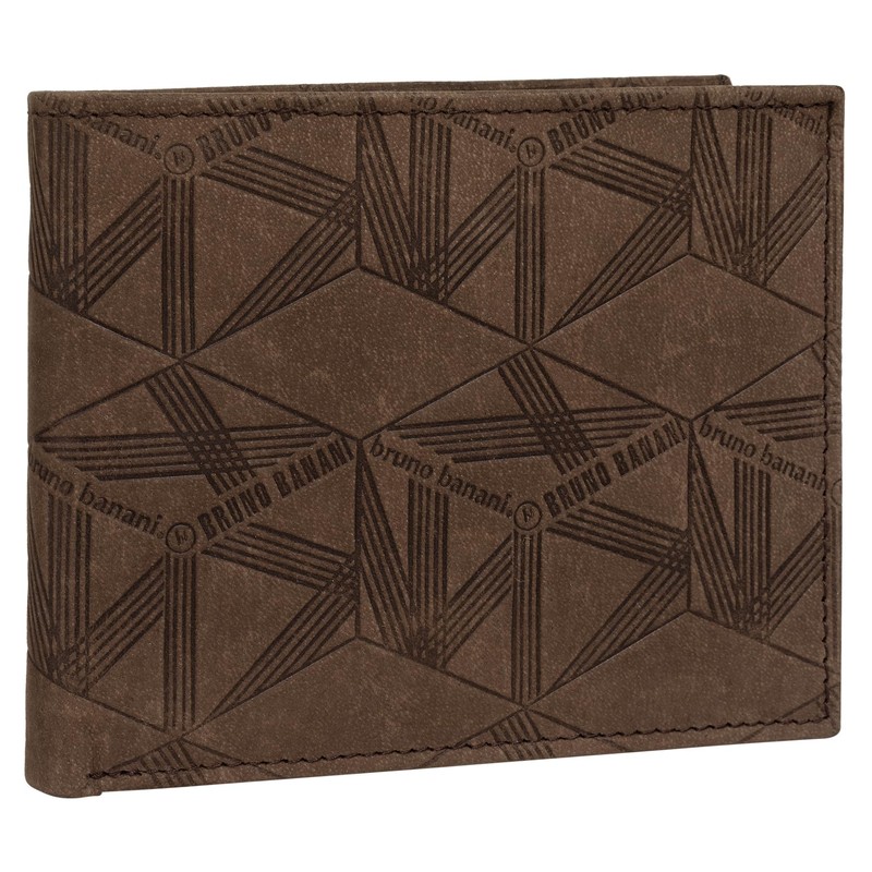 bruno banani Genuine Leather Men's Wallet, 022118, brown