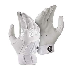 G-Form Pure Contact Baseball Batting Gloves - Leather Baseball Gloves for Athletes - White, Adult Small
