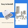 Gugxiom 50Pcs Stainless Steel Thread Repair Kit, Threaded Inserts for