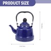 HEMOTON Enameled Tea Kettle with Handle Stovetop Tea Kettle Enamel