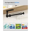 Paper Towel Holder Under Cabinet, One-Handed Tear, Wall Mount, Adhesive,