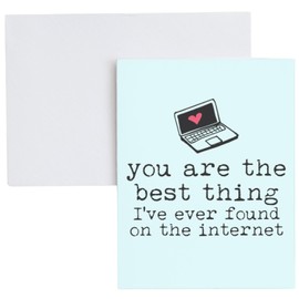 You're The Best Thing I Found on The Internet, Greeting Card, Online Dating, Long Distance, Valentine's Day Card