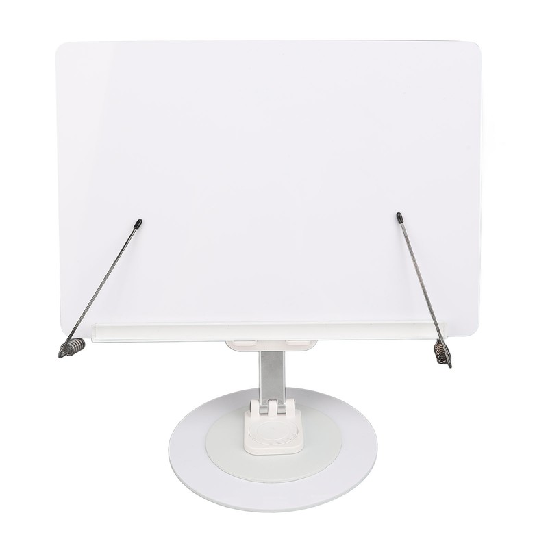 Book Reading Stand Foldable 360 Degree Rotating Book Stand Acrylic