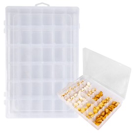 Storage box with lid, boxes storage, organiser box, sorting boxes for small items, storage box with lid, small, box with compartments, ironing beads storage box, plastic box, 36 storage compartments,