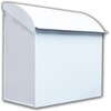 NACH Large Mailbox for House, 12.4”x7.1”x11.8 White Mailboxes for Outside,