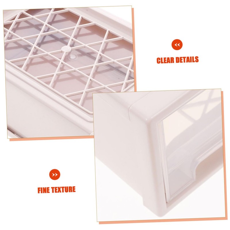 jojofuny 2pcs Stackable Plastic Storage Drawer for Clothes Makeup Organizer