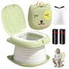 PUMPKIN PUMP Foldable Portable Potty for Toddler Travel, Training Toilet