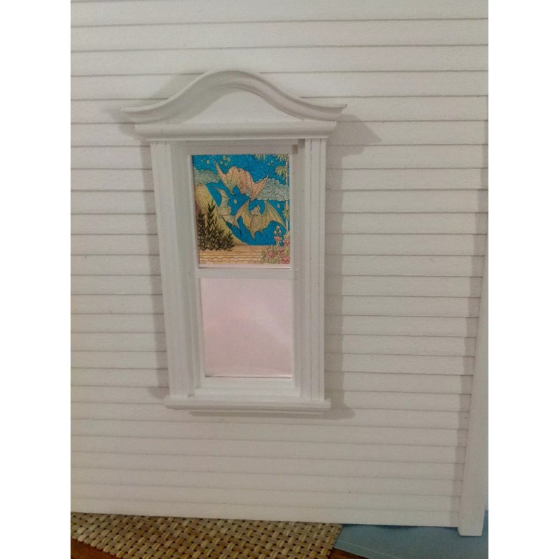 Unbranded Bats Dollhouse Miniature Stained Glass Window Film